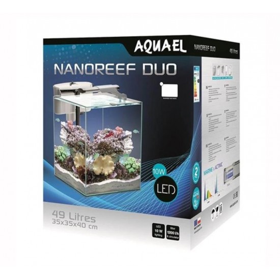Aquael Set Nano Reef Duo 30 Akvaryum Beyaz Akvaryum & Fanus