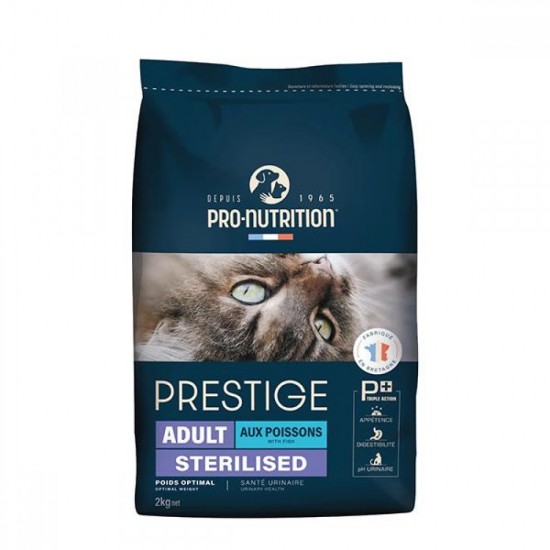Pro Nutrition Prestige Adult Sterilised Yetişkin Kısırlaştırılmış Somonlu ve Morina Balıklı Kedi Maması 2Kg