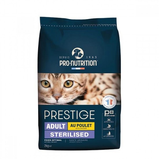 Pro Nutrition Prestige Adult Sterilised Yetişkin Kısırlaştırılmış Tavuklu Kedi Maması 10Kg