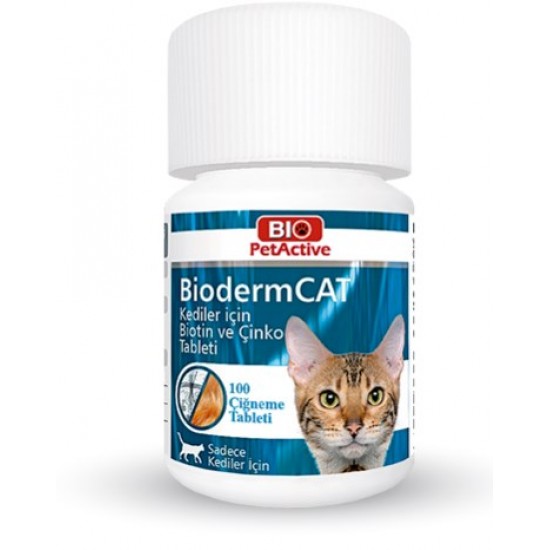BiodermCAT | Kediler İçin Biotin ve Çinko Tableti