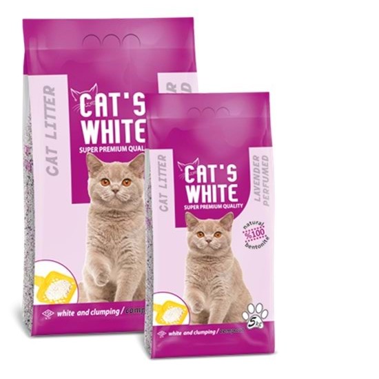 Cat S White Lavanta Kokulu Topaklaşan Kedi Kumu 5 kg