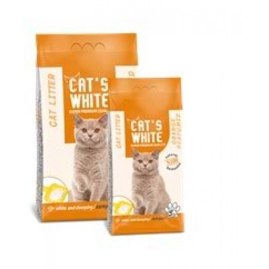 Cat S White Portakal Kokulu Topaklaşan Kedi Kumu 10 kg