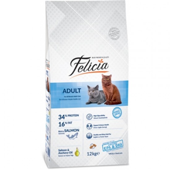 Felicia 12 kg Somonlu Yetişkin Kedi Maması