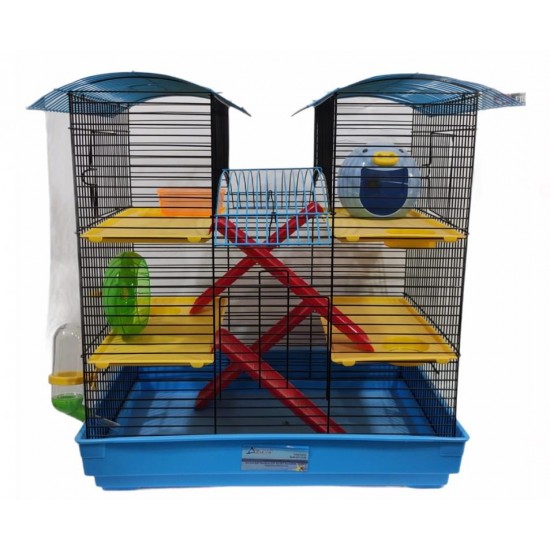 Hamster Kafesi İki Katlı Oval Çatılı