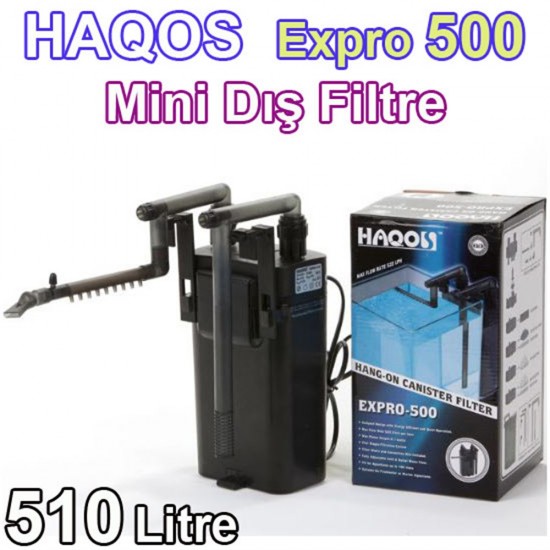 Haqos ExPro-500 MİNİ Askı Dış Filtre 510 Litre/H