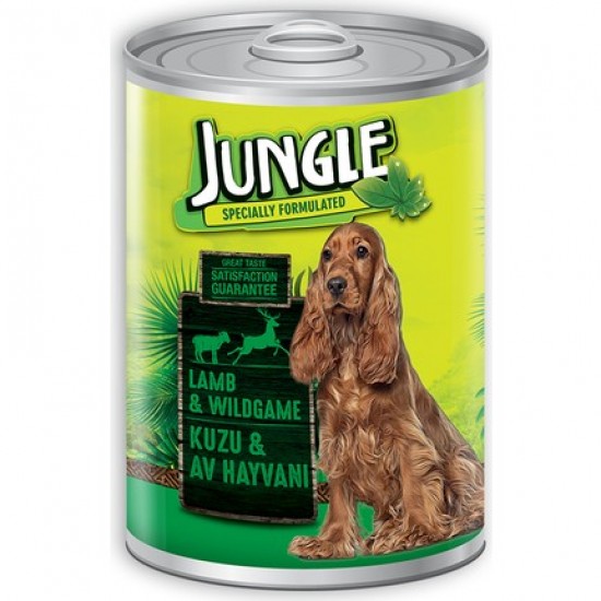Jungle Köpek 415 Gr Kuzu Etli-Av Hayvanlı Konserve