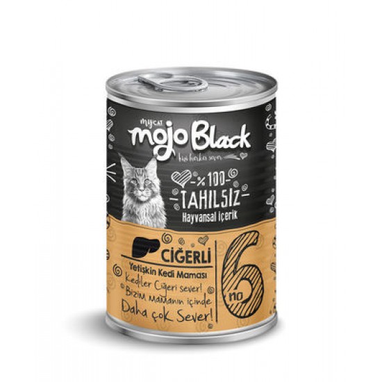 Mojo Black Ciğerli Yetişkin Kedi Konservesi 415 gr