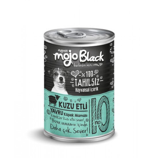 Mojo Black Kuzu Etli Yavru Köpek Konservesi 415 gr
