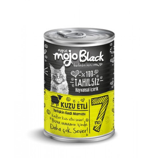 Mojo Black Kuzu Etli Yetişkin Kedi Konservesi 415 gr