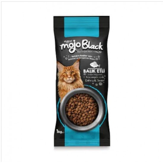 Mycat Mojo Black Sterilized Balıklı Kedi Maması 1kg