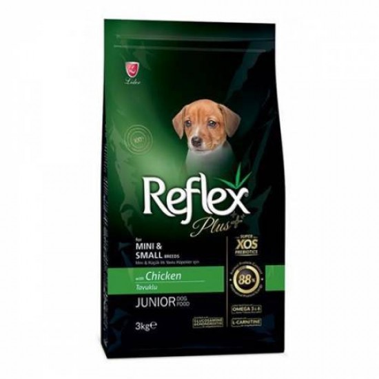 Reflex Plus Küçük&Mini Irk Tavuklu Yavru Köpek Maması 3 Kg