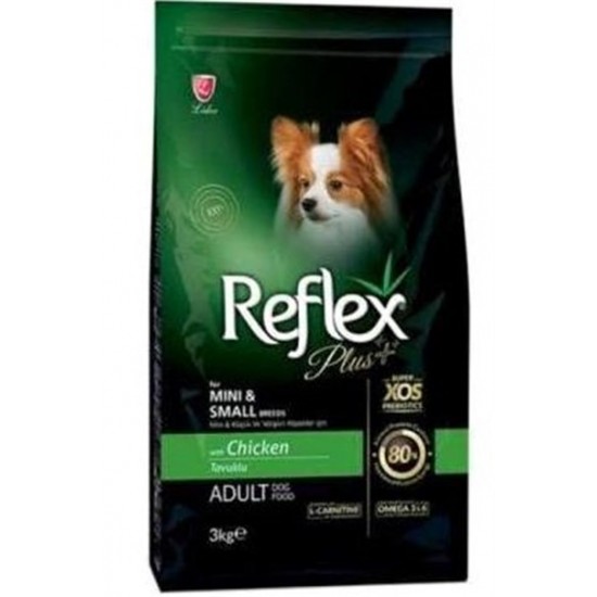 Reflex Plus Küçük&Mini Irk Tavuklu Yetişkin Köpek Maması 3 Kg